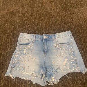 Women’s pearl jean shorts